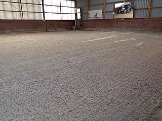 Boden der Reithalle in Neulingen