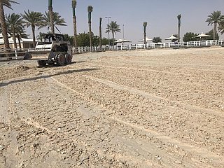 30x60 Reitplatz mit Lochmatten