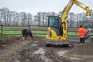 reitplatz baubeginn drebber